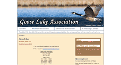 Desktop Screenshot of gooselakeassociation.org